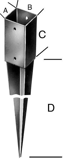 Einschlagbodenhülse tzn 101x900/950 Stärke 2,0mm E-NORMpro
