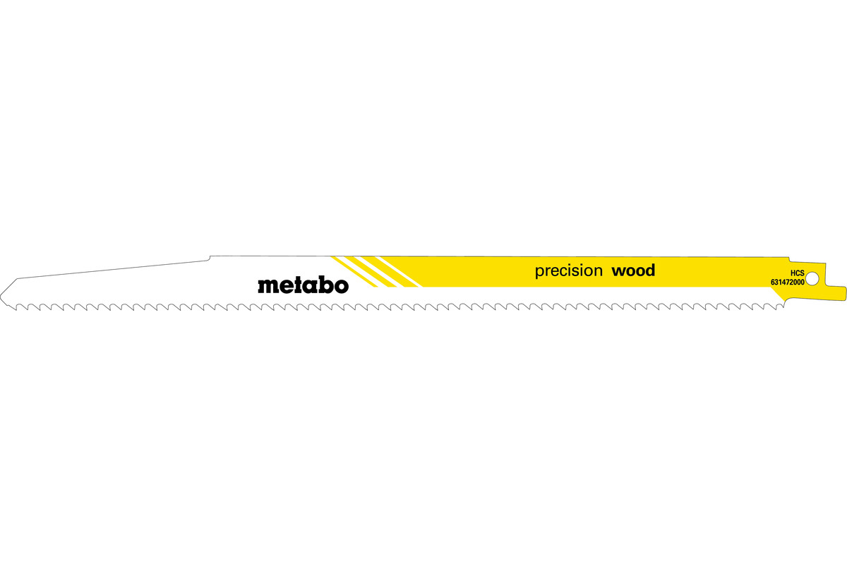 2 Säbelsägeblätter "precision wood" 300 x 1,25 mm, HCS, 4,0 mm/ 6 TPI (631122000)