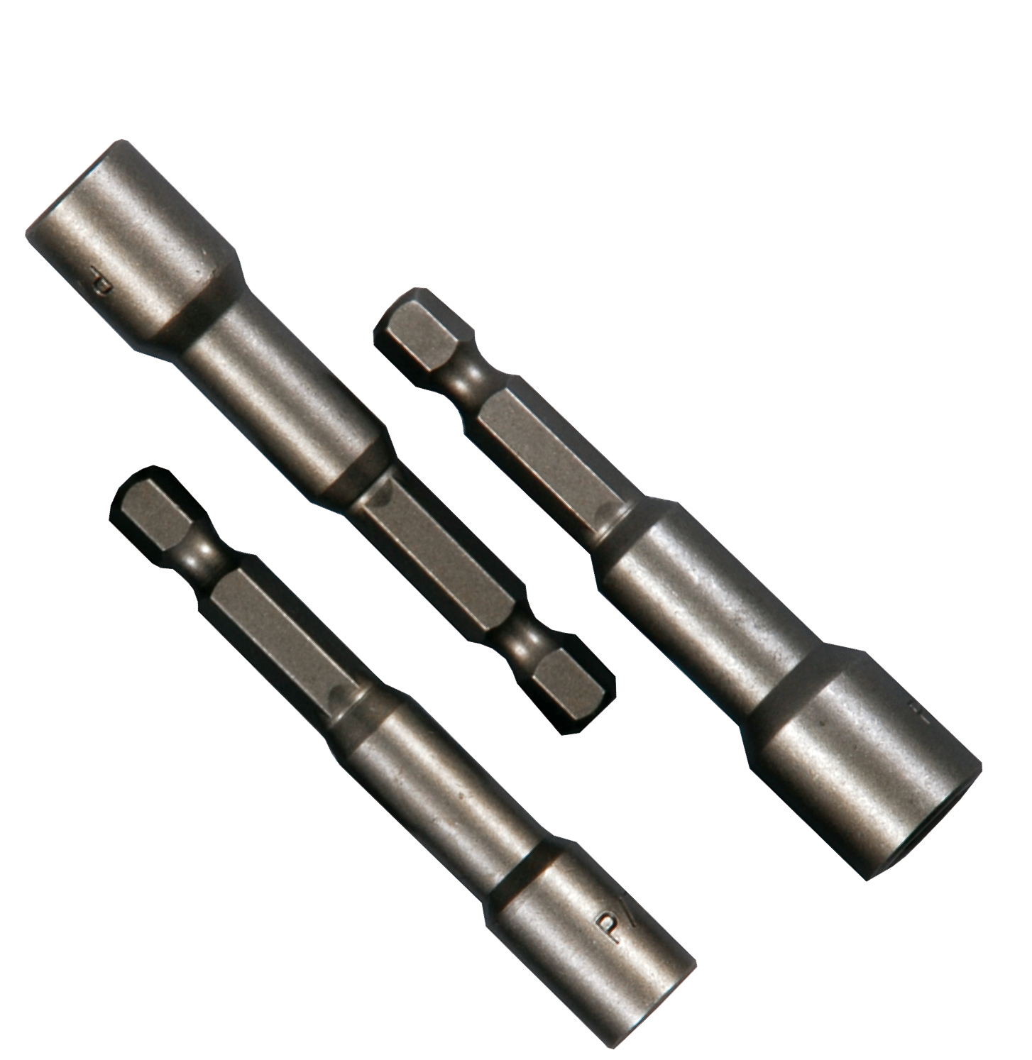 1/4" Stecknuss Bit Satz 3tlg  zöllig