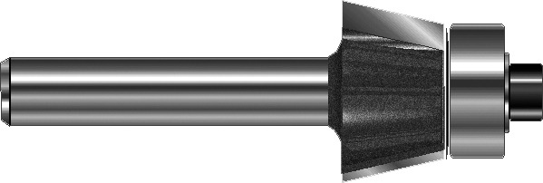 Fasefräser mit Kugellage D 32  mm, L 44,8 mm, L2 13 mm