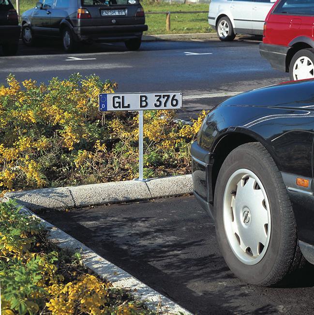 Parkplatzschildhalter vzkt. zum aufschrauben GAH Alberts
