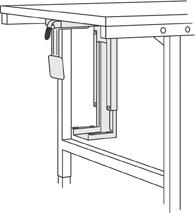 PC-Halterung verstellbar, silbergrau