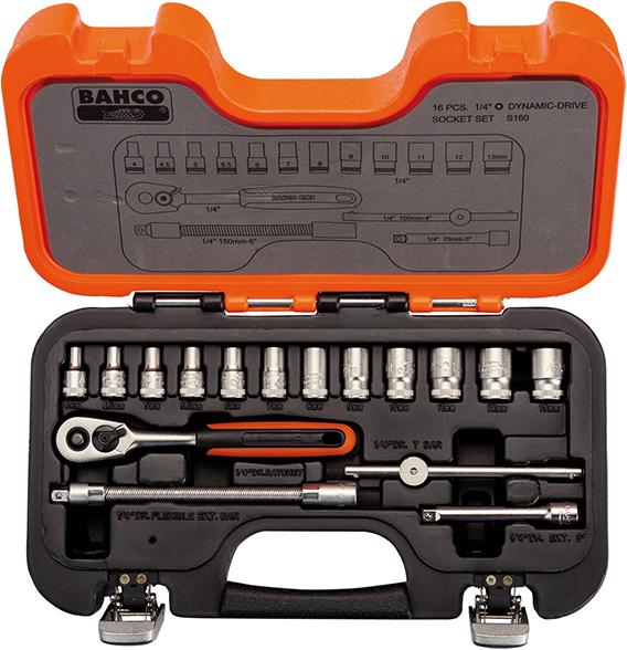 Steckschlüssel-Satz 1/4" 16tlg. Bahco