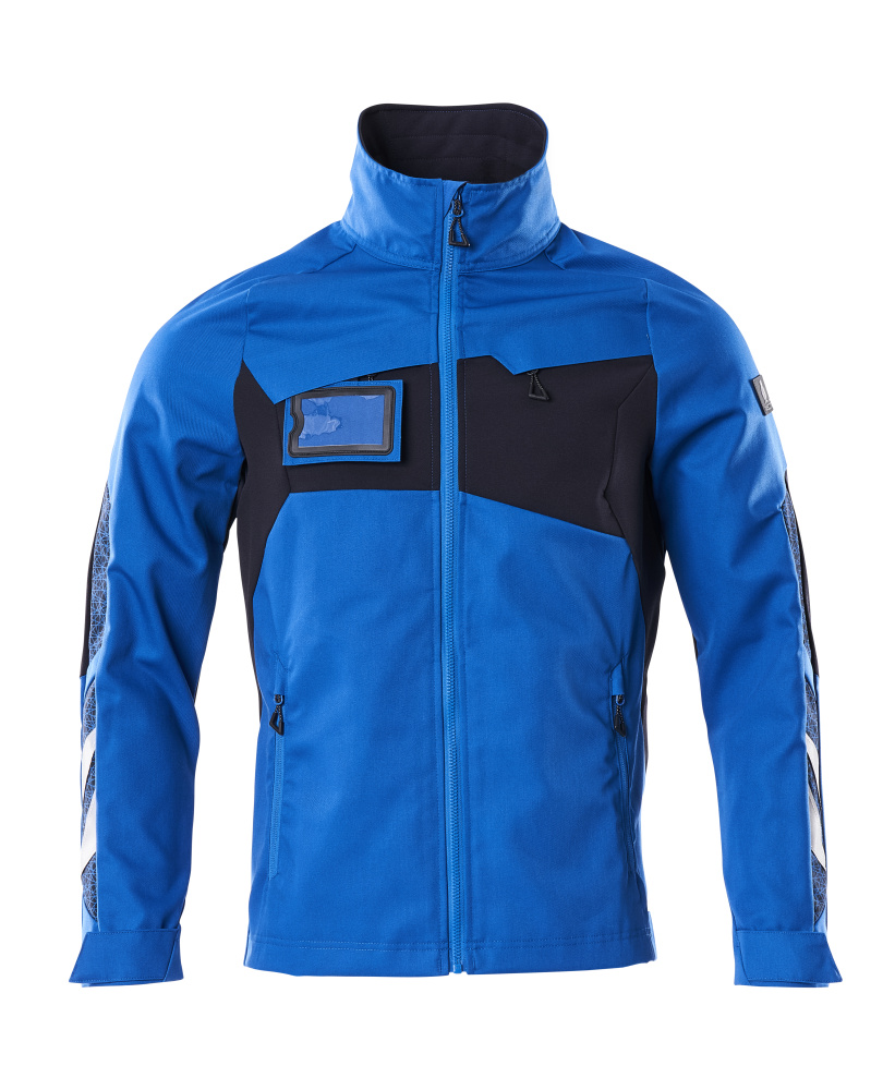 Jacke, Stretch-Einsätze Arbeitsjacke Größe 2XL, azurblau/schwarzblau