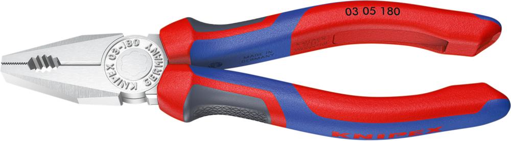 Kombinationszange verchromt mit Mehrkomponenten-Griffen 160mm KNIPEX