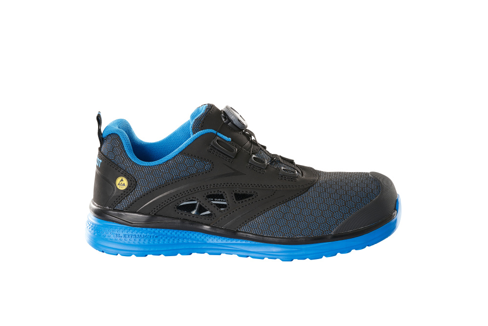Sicherheitssandale S1P mit BOA® Sicherheitssandale S1P Sicherheitsschuhe Größe 1036, schwarz/kornblau