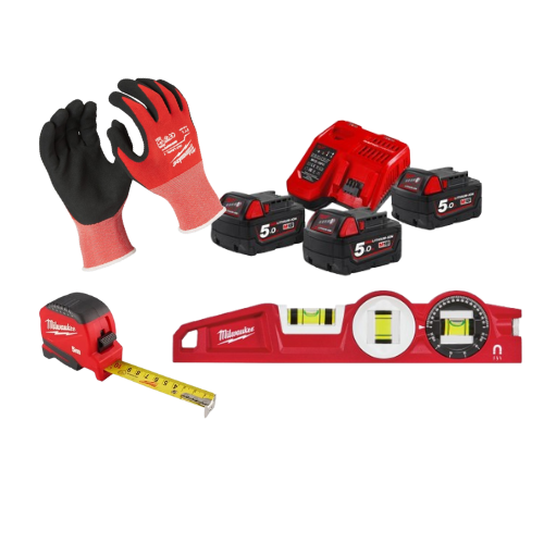 Milwaukee M18 Energie-Set Profi + Messwerkzeug