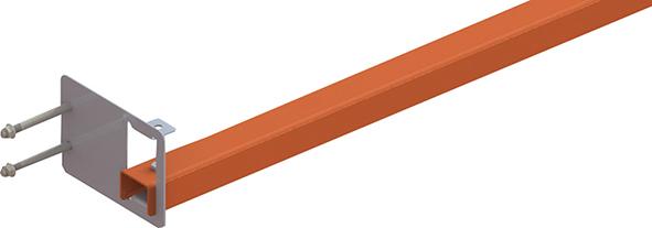 Durchschubsicherung leicht L 1825 mm verzinkt Meta MULTIPAL