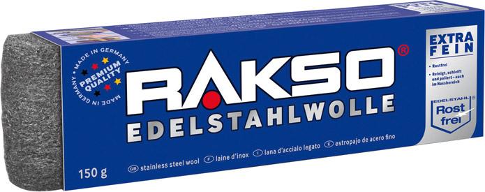 Edelstahlwolle Gr. 00 extra fein, 150 g Rakso