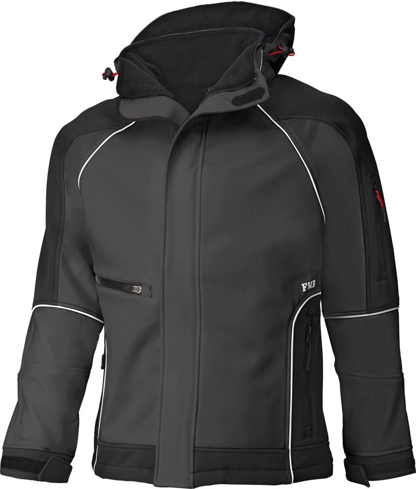 Softshelljacke Walter, anthrazit-schwarz, Gr.2XL