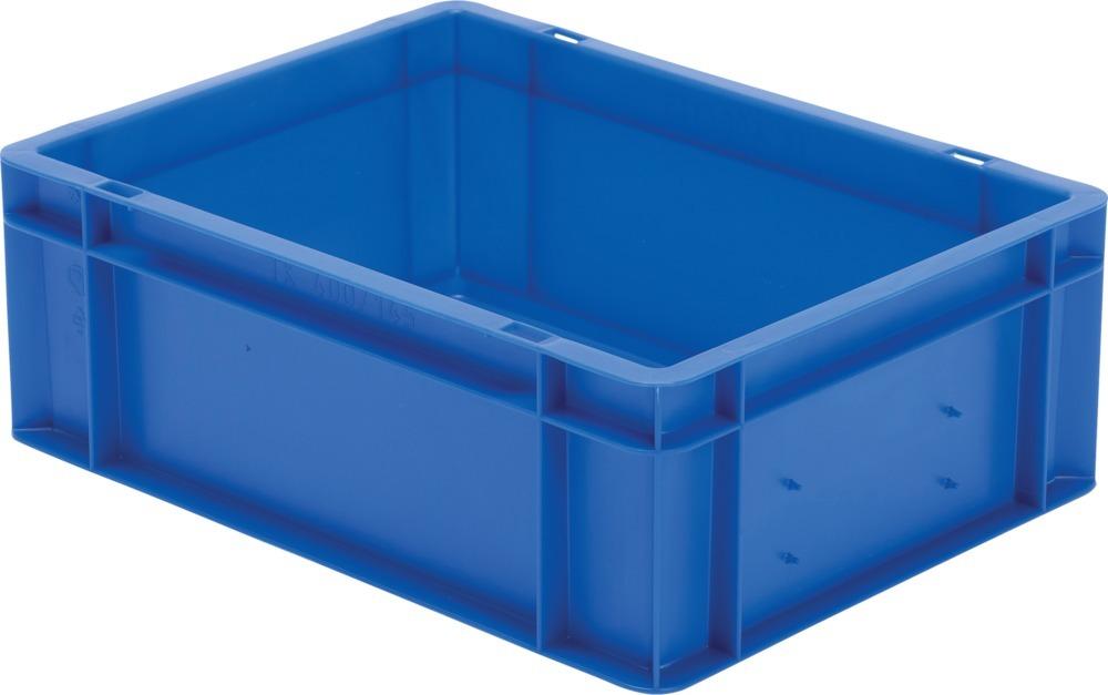 Transport-Stapelkasten B400xT300xH145 mm blau, geschlossen ohne Griffloch LA-KA-PE