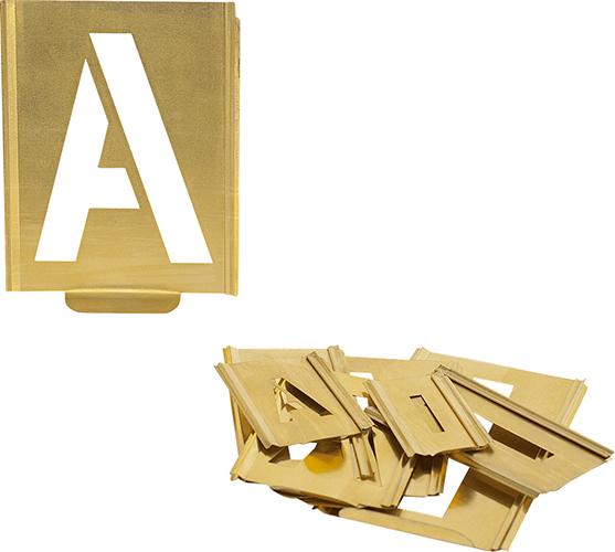 Signierschablone A-Z Schrifthöhe 100mm KUKKO Signierschablone A-Z Schrifthöhe 100mm KUKKO