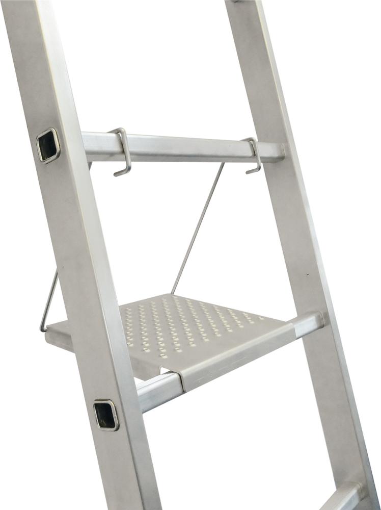 Einhängeplattform Alu für Vierkant-Sprossen Plattform ca. 275x260 mm