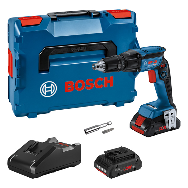 Akku-Trockenbauschrauber GTB 18V-45, 2 x Akku ProCORE18V 4.0Ah, Ladg. u. L-BOXX