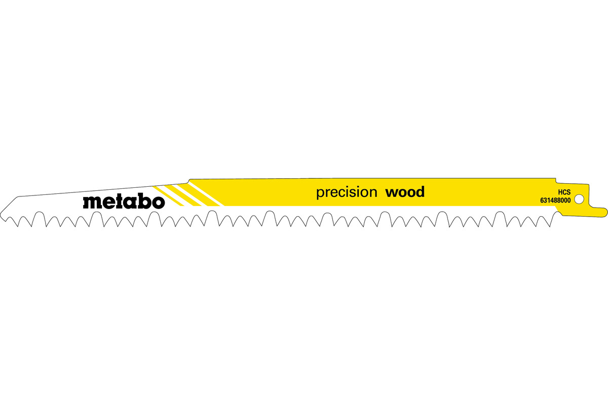 2 Säbelsägeblätter "precision wood" 240 x 1,5 mm, HCS, 5,0 mm/ 5 TPI (631139000)