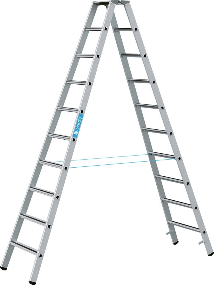 Stufenleiter Saferstep B 2x10 Stufen Leiterlänge 2,83 m Arbeitshöhe 4,15 m ZARGES