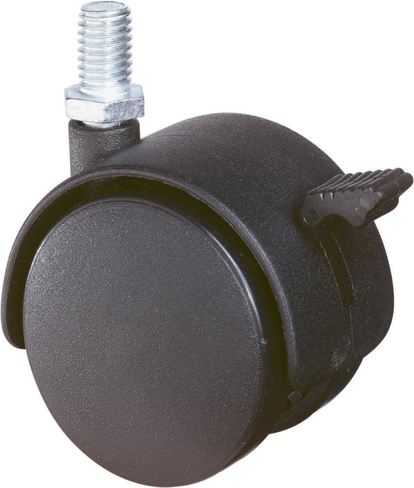 Kst.-Doppelrolle 40mm M8 x15,Gewindestift m.FeststF85.040.G08 BS ROLLEN