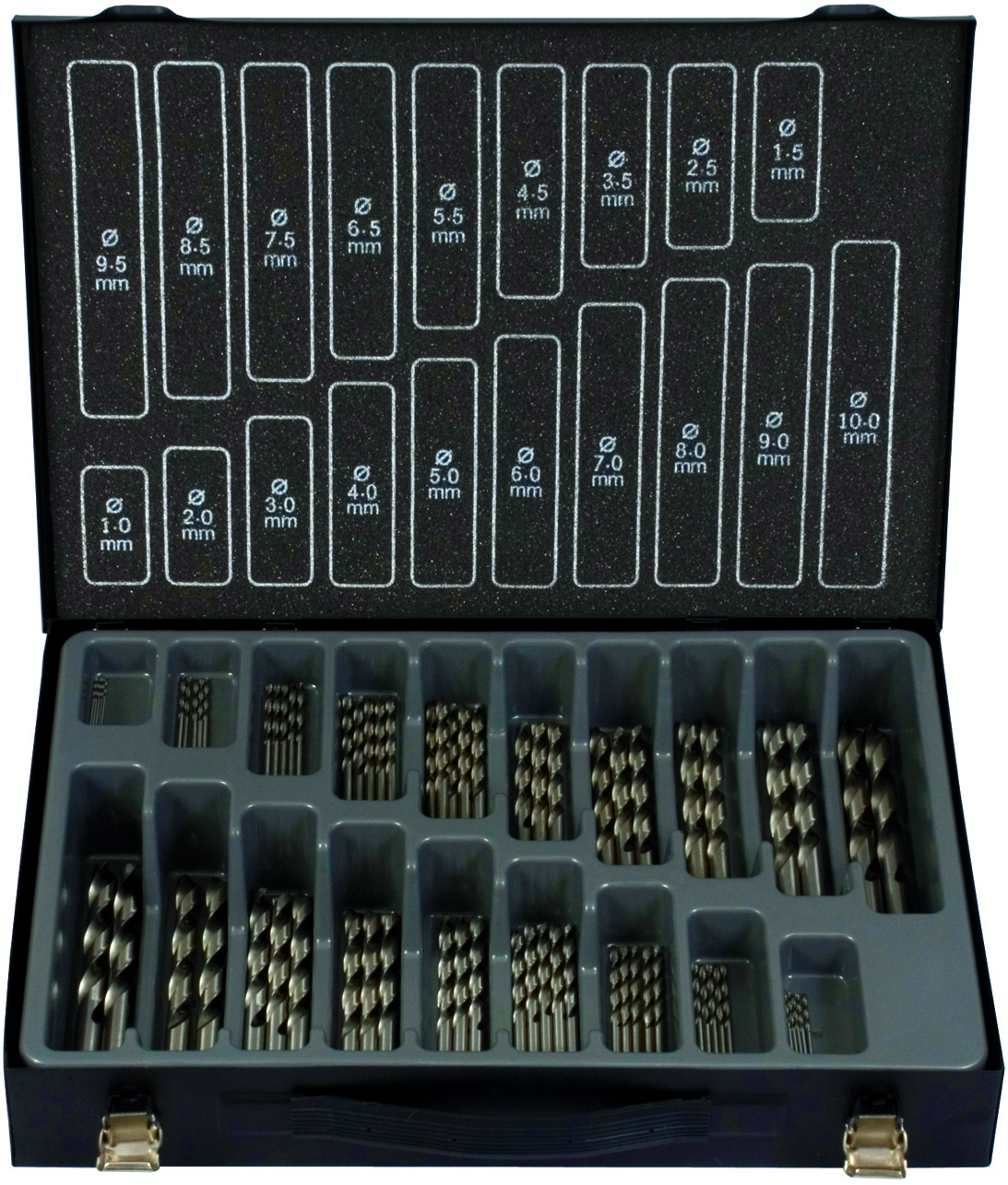 Bohrer-Magazin HSS-G  TiN 170tlg 1-10/0,5 mm ECO