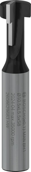 PRO T-Nutfräser, Ø 10,5 x Ø 6,6, Schaft 8 mm
