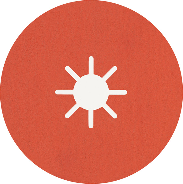 EXPERT R782 Prisma Ceramic Fiberscheibe, 180 mm, 22,23 mm, K 120, 25 Stk.