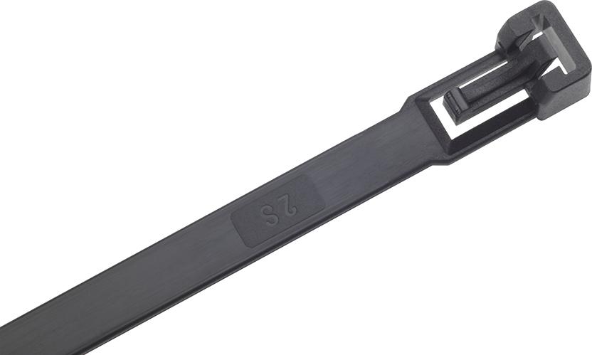 Kabelbinder Nylon schwarz280x3,5mm a100Stück lösbar SapiSelco