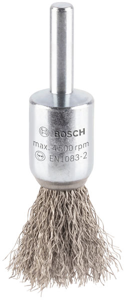 PRO Stainless Steel clean Pinselbürste, gerader Schaft, 15 x 0,2 mm