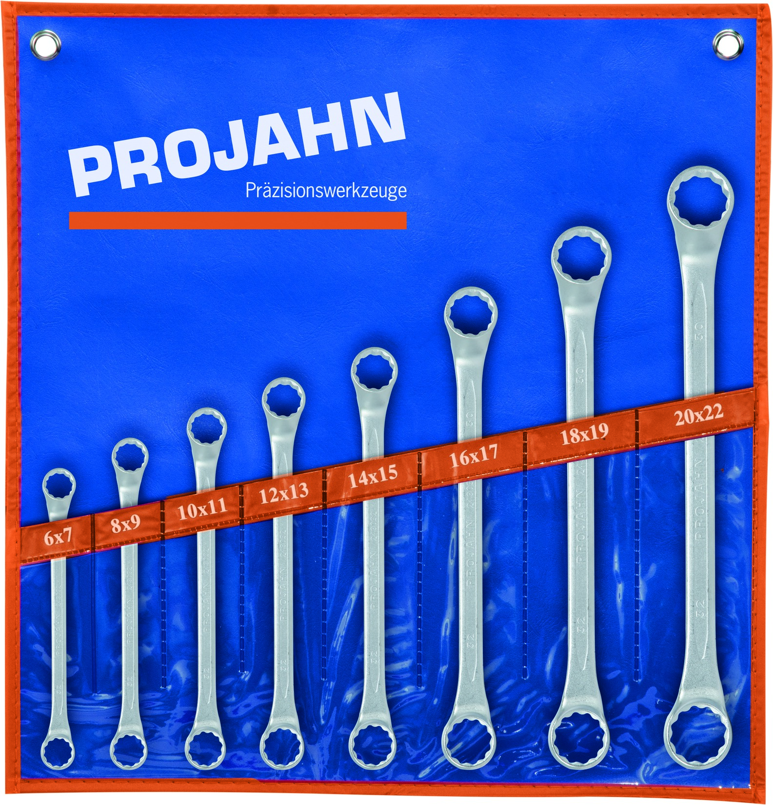 Doppelringschluessel Set 8tlg 6 x 7 - 8 x 9 - 10 x 11 - 12 x 13 - 14 x 15 - 16 x 17 - 18 x 19 - 20 x 22 mm