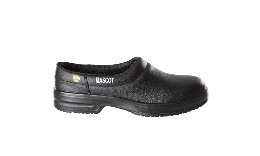Clog S1 Arbeitsschuhwerk S1 Sicherheitsschuhe Größe 0835, schwarz