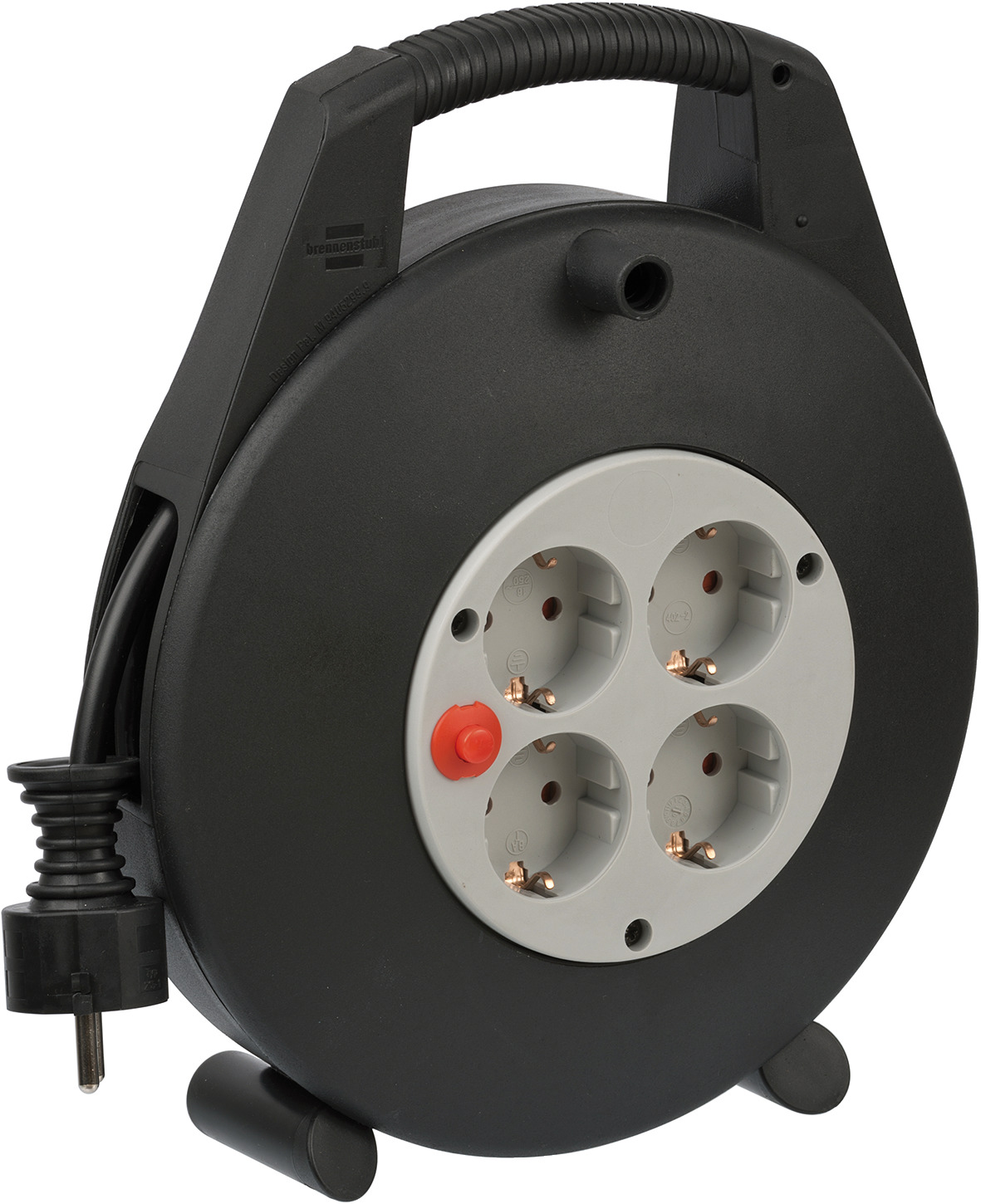 Vario Line Kabelbox 4-fach schwarz/lichtgrau 10m H05VV-F 3G1,5