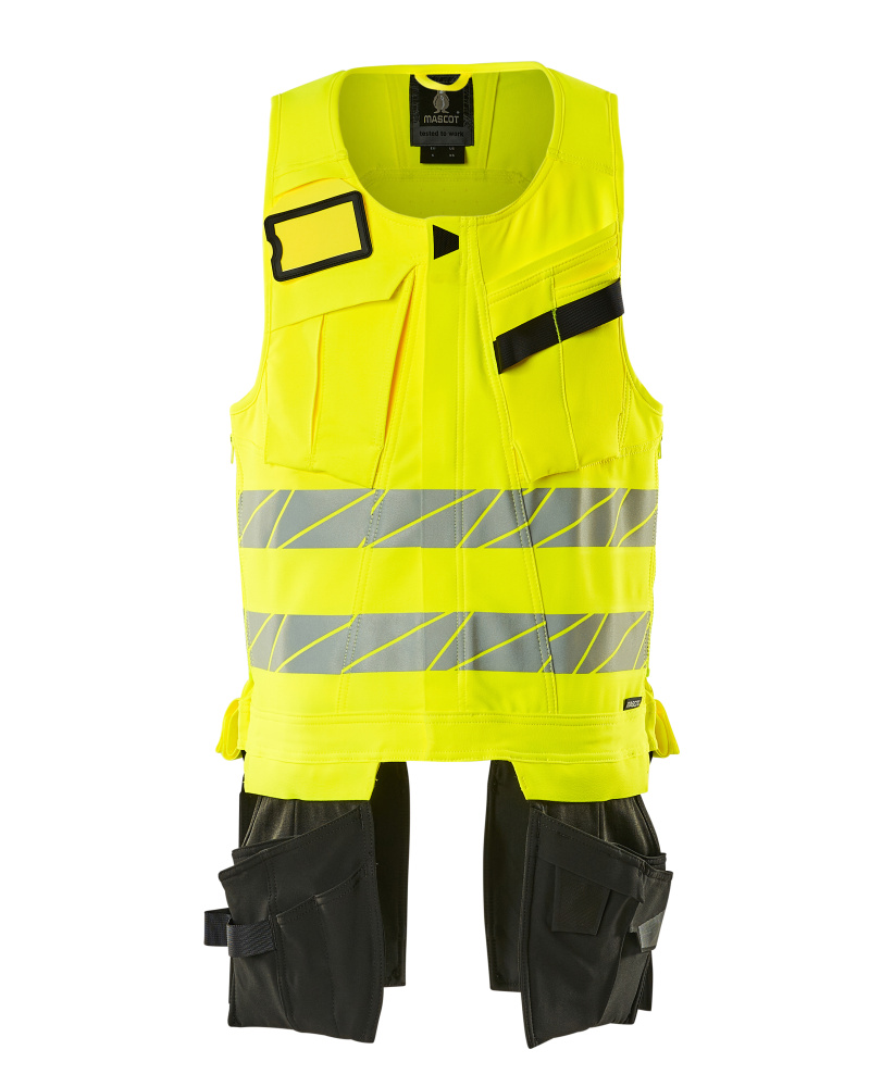 Werkzeugweste, ULTIMATE STRETCH Werkzeugweste Größe 2XL, hi-vis gelb/schwarz