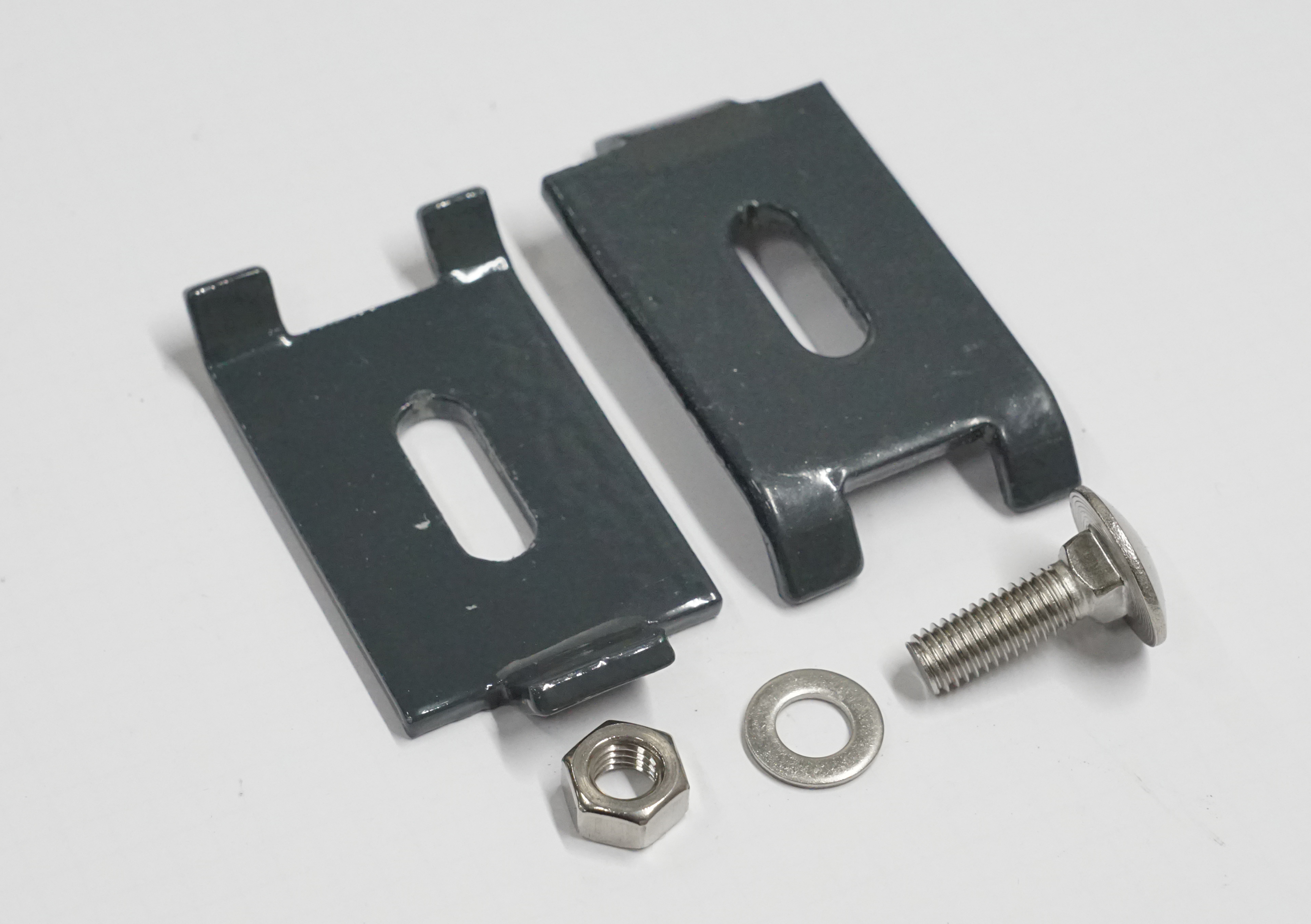 Eckverbinder anthrazit, Set mit Schraube und Mutter