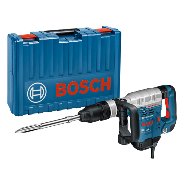 Schlaghammer mit SDS max GSH 5 CE im Handwerkerkoffer