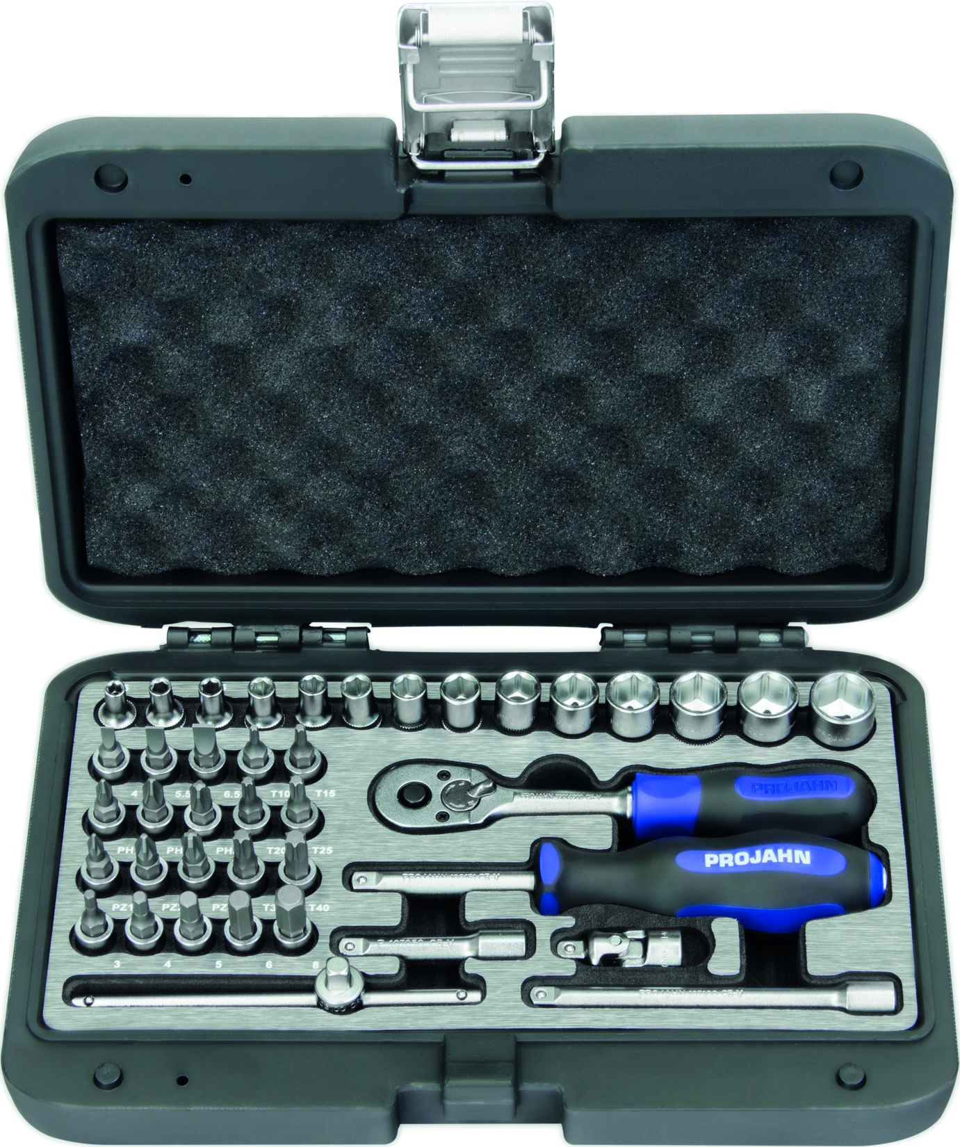 1/4" PROJAHN professional Steckschlüssel-Koffer 40-teilig