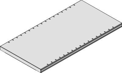Fachboden B1000xT300 mm MULTIplus gr. Fachlast 150kg