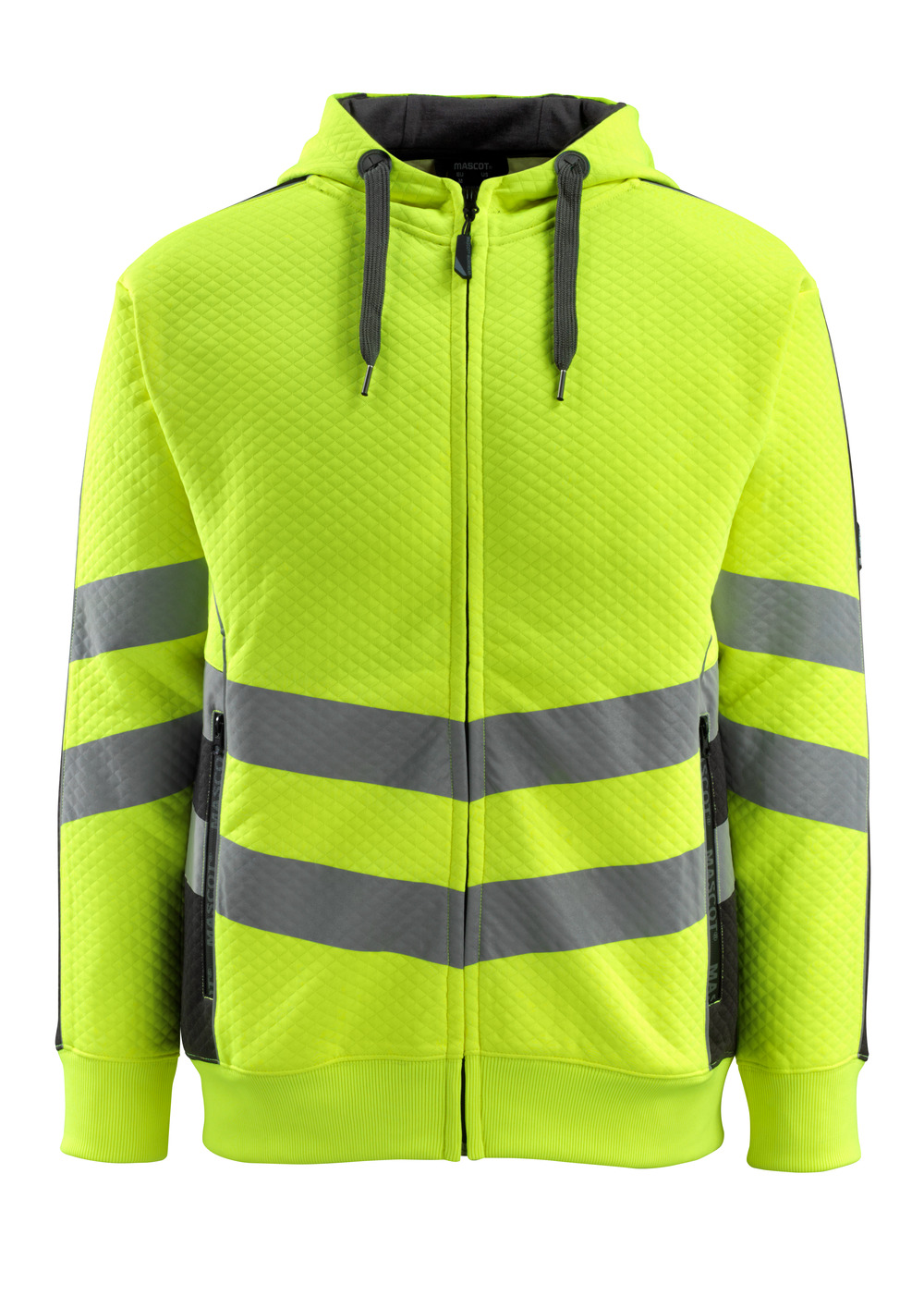 MASCOT® Corby Kapuzensweatshirt Größe 2XL, hi-vis gelb/schwarz