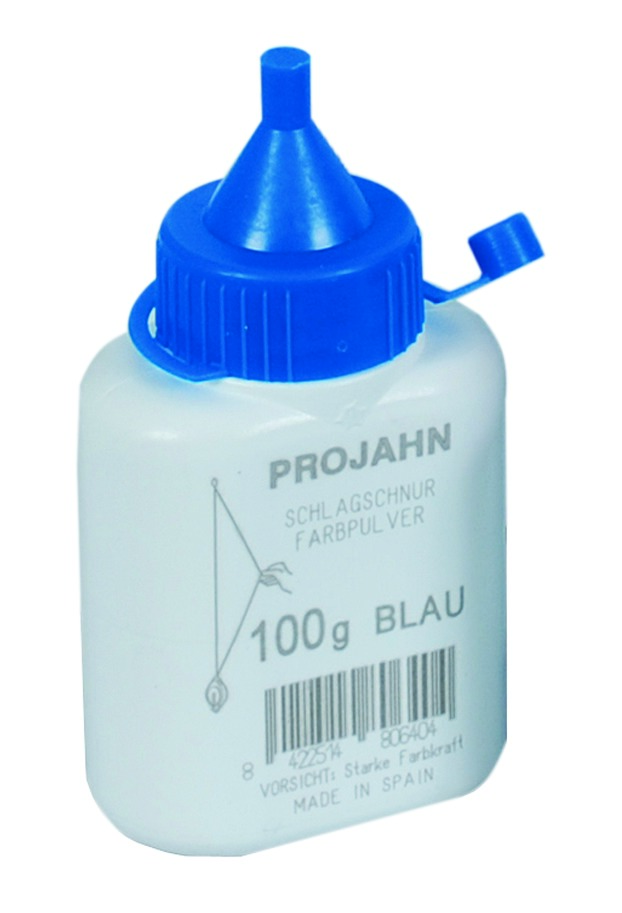 Farbpulverflasche 100g blau fuer Schlagschnurroller