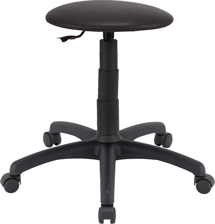 Drehhocker Goliath Kunstledersitz schwarz Sitzhöhe 395-530 mm mit Rollen Drehhocker Goliath Kunstledersitz schwarz Sitzhöhe 395-530 mm mit Rollen