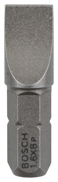 Schrauberbit Extra-Hart S 1,6 x 8,0, 25 mm, 25er-Pack