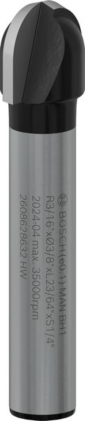 PRO Hohlkehlfräser + Zapfen, 6,35 x 9,5 x 45 mm