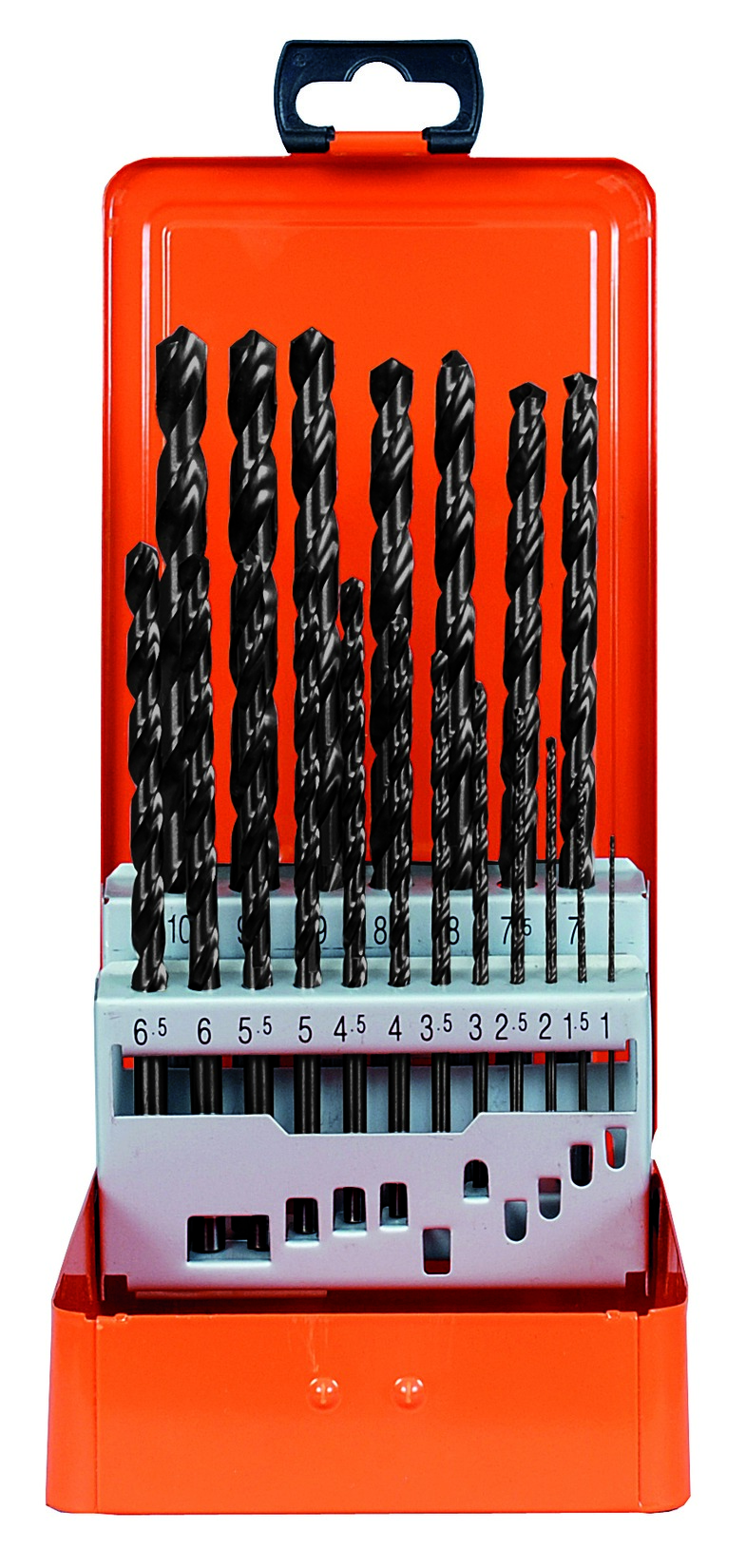 Metallkassette DIN 340 HSS-G ECO 19tlg 1-10/0,5 mm