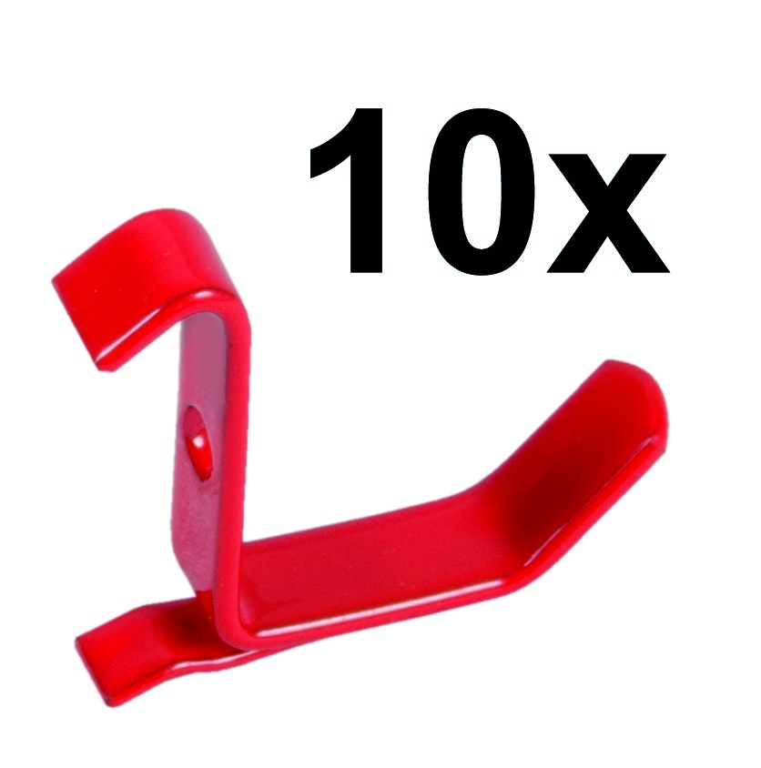 Einzelhaken zur magnetischen Lochwand 10er Pack