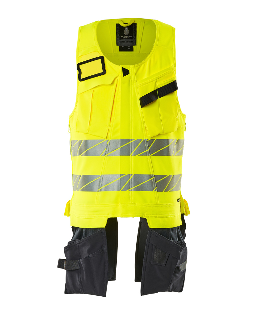 Werkzeugweste, ULTIMATE STRETCH Werkzeugweste Größe 2XL, hi-vis gelb/schwarzblau
