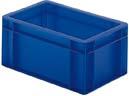 Transport-Stapelkasten B300xT200xH145 mm blau, geschlossen ohne Griffloch LA-KA-PE