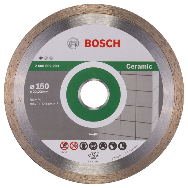 Diamanttrennscheibe Standard for Ceramic, 150 x 22,23 x 1,6 x 7 mm, 1er-Pack