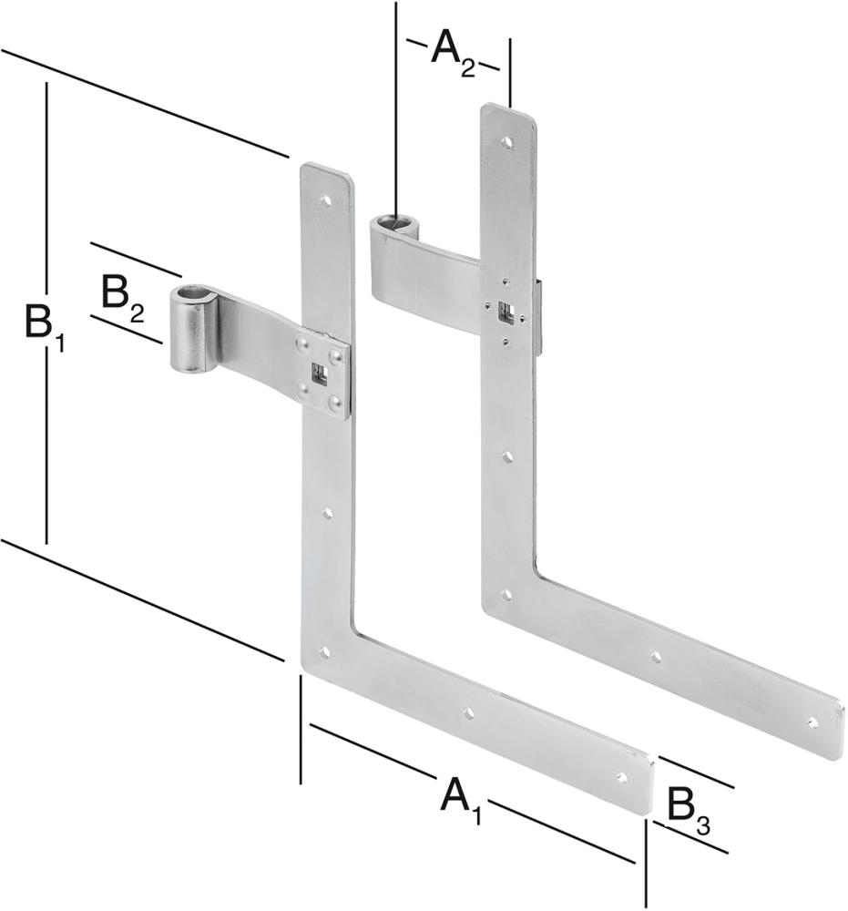 Fensterladen-Winkelband 250x200mm Nr. 115250Z VORMANN