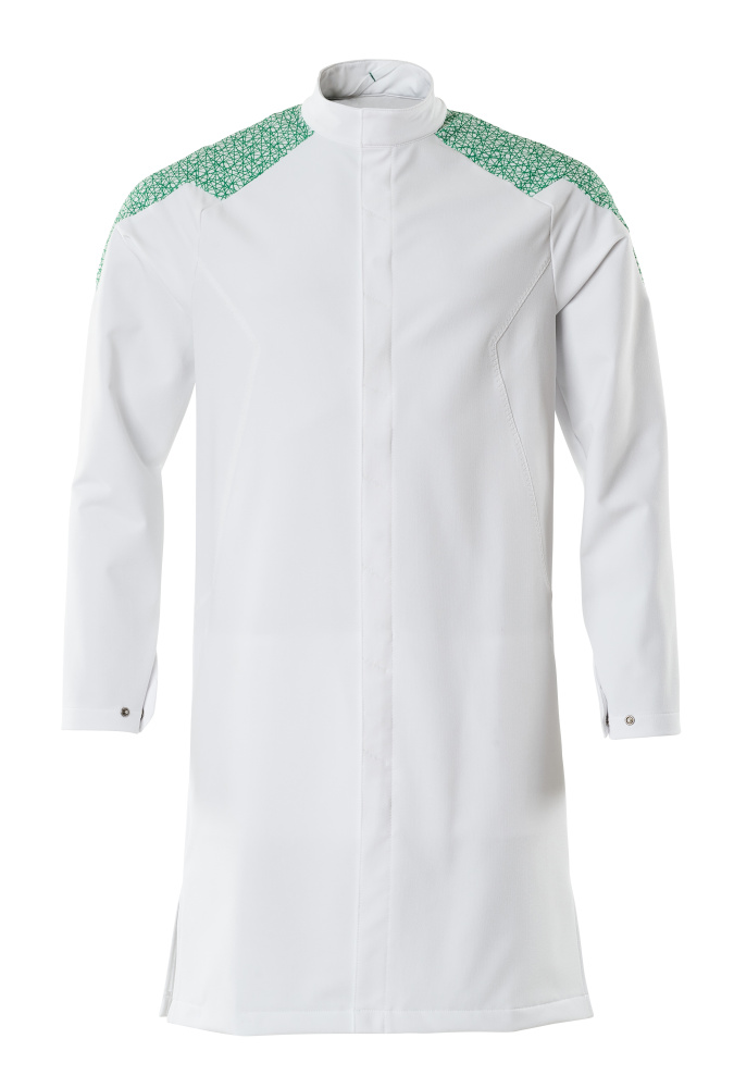 Mantel, ULTIMATE STRETCH Kittel Größe 2XL, weiss/grasgrün