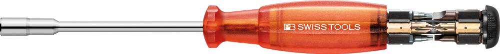 Magazin-Bithalter lang 8-teilig Schlitz, PH, TX PB Swiss Tools