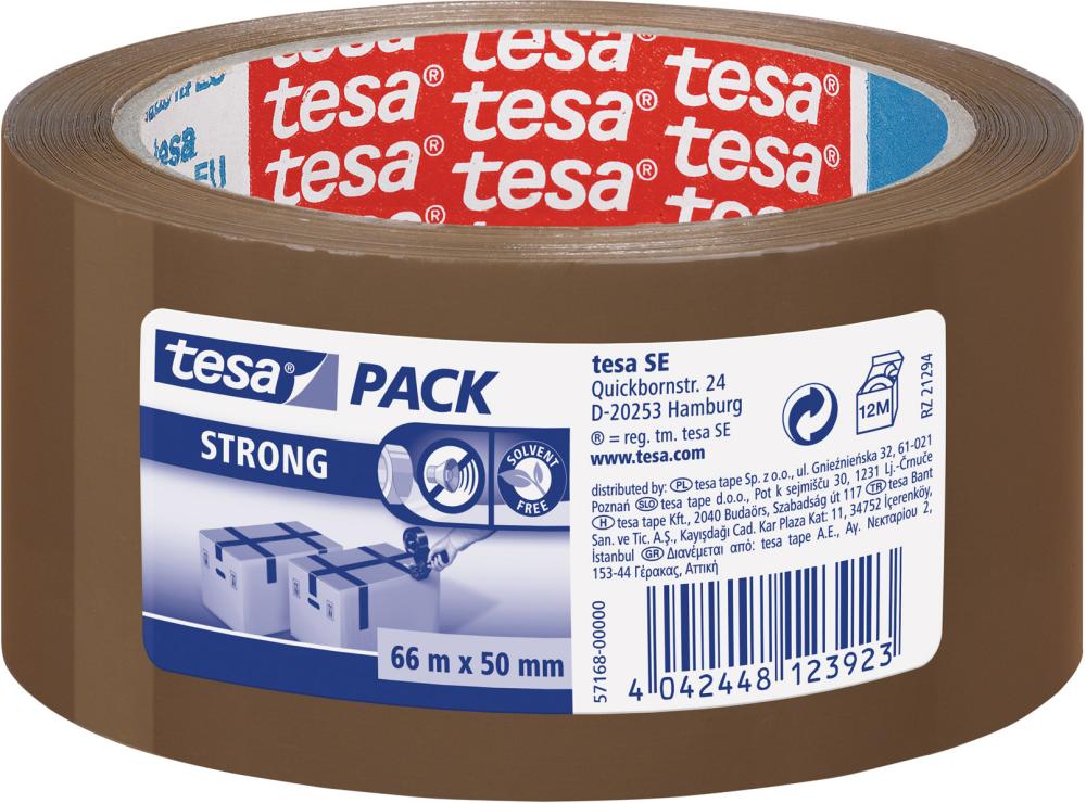 tesapack 66m x 50mm braun 57168