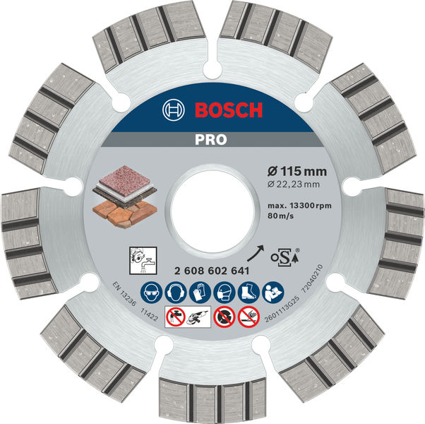 PRO Multi Material Diamanttrennscheibe, 115 x 22,23 x 2,2 mm