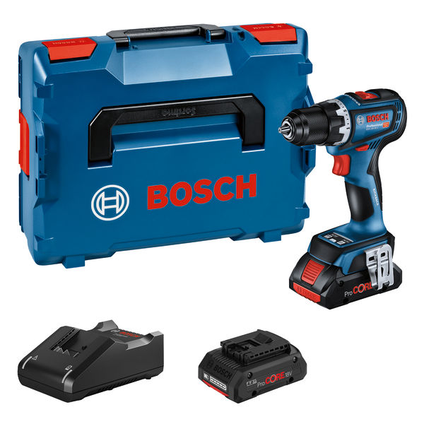Akku-Bohrschrauber GSR 18V-90 C, 2 ProCORE18V 4.0Ah, Ladg. u. BT Low-Energ. Mod.